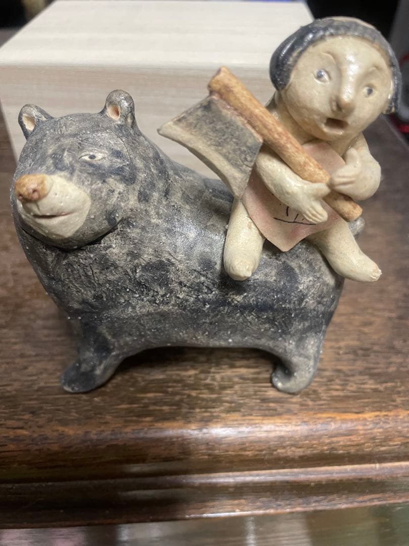 猫*様 大野素子　金太郎　人形オブジェ　五月人形