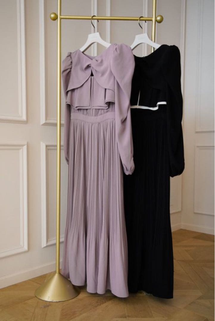 ワンピース herlipto La Rochelle Pleated Dress