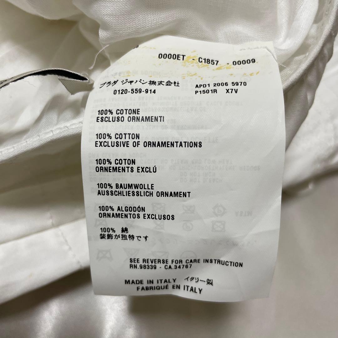 希少　PRADA プラダ　装飾　刺繍　ミニ丈　フレアスカート　38 イタリア製