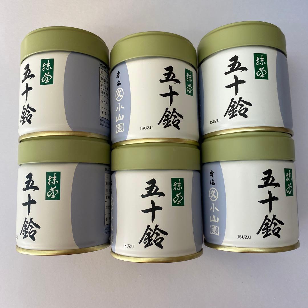 抹茶　丸久小山園　五十鈴40g ✖️6缶