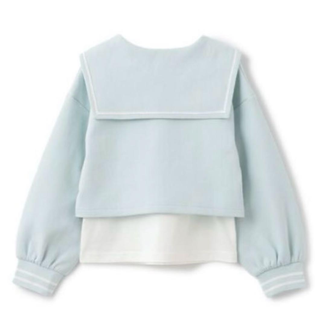 メゾピアノ セーラー短丈プルオーバー＆長袖Tシャツセット　130