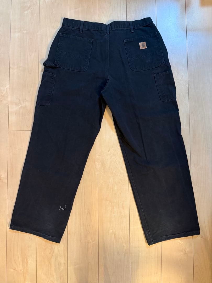 Carhartt ペインターパンツ W38 L32 B11 BLK ブラック 黒