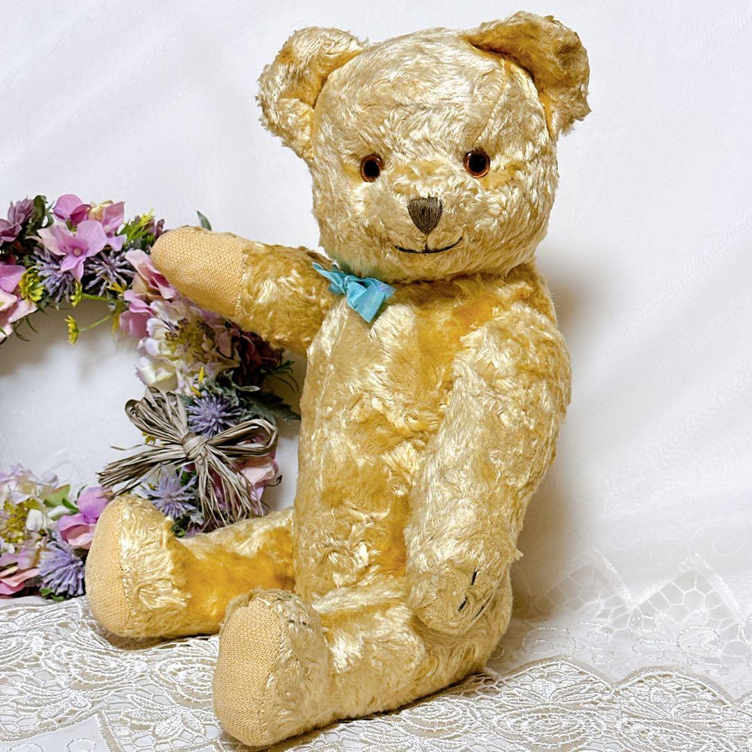 ❤️奇跡の極美品✨❤️英国にっこりアンティークベア　テディベア　ビンテージ　イギリス