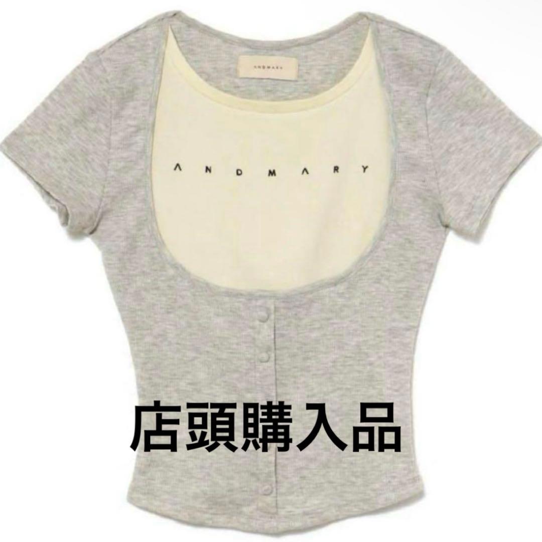 トップス andmary Mary logo tops