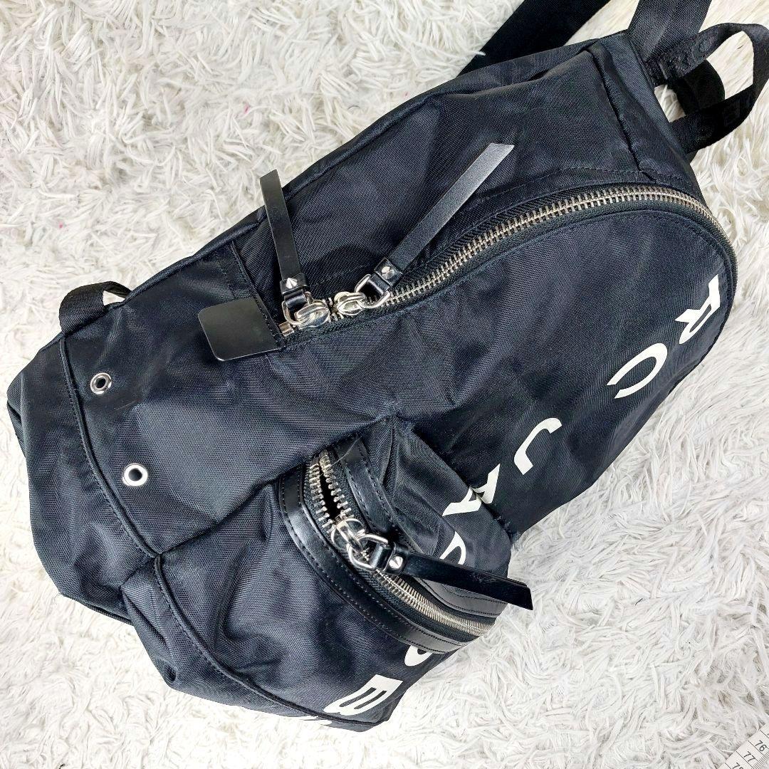 MARCJACOBS サスペリア デカロゴリュックサック バックパック ブラック