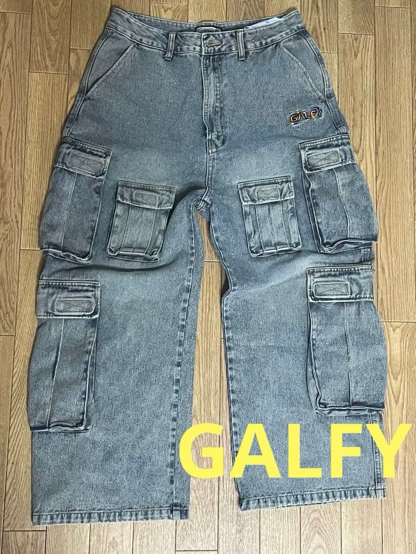 GALFY デニム ワイド カーゴ L 中型犬 男女兼用