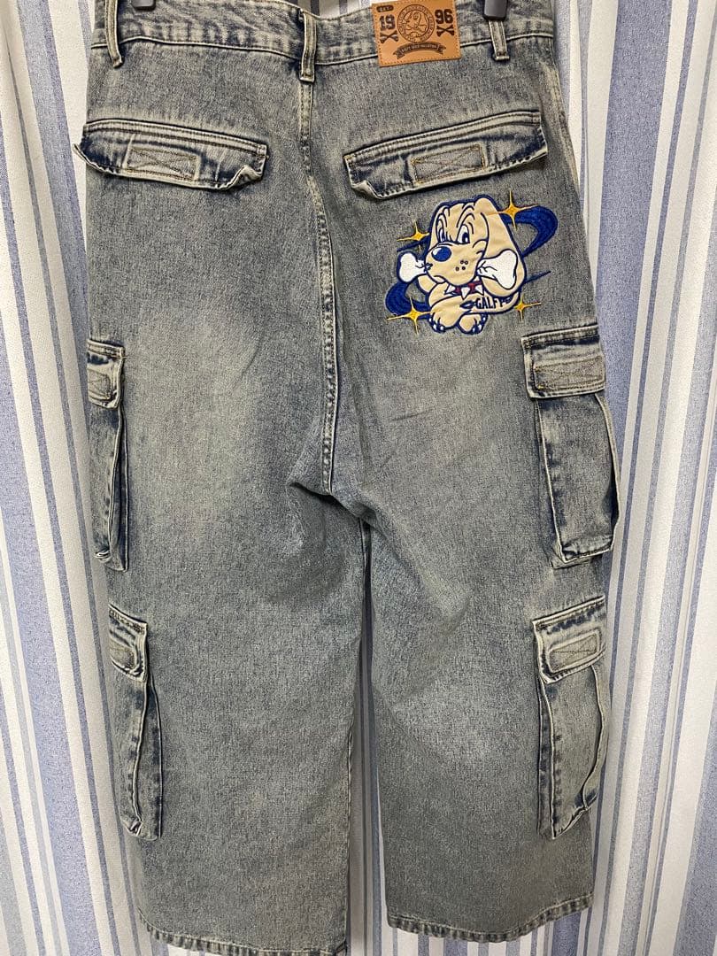 GALFY デニム ワイド カーゴ L 中型犬 男女兼用