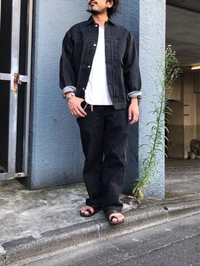 boncoura 9周年　ブラックデニムジャケット　1st