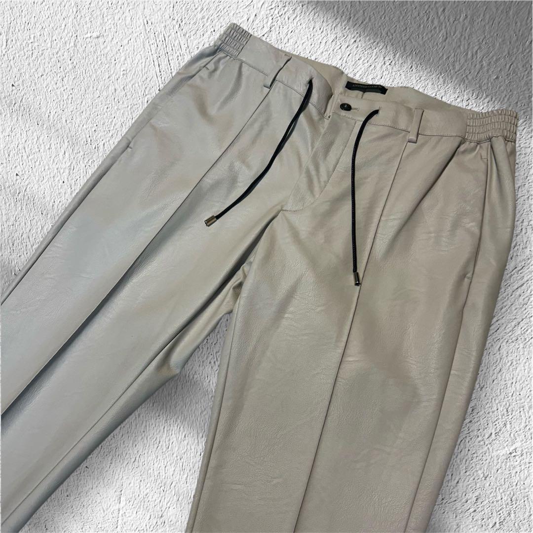 ジャブスアルキヴィオ　マサッチョ　シンセティックレザーパンツ　70周年記念　50