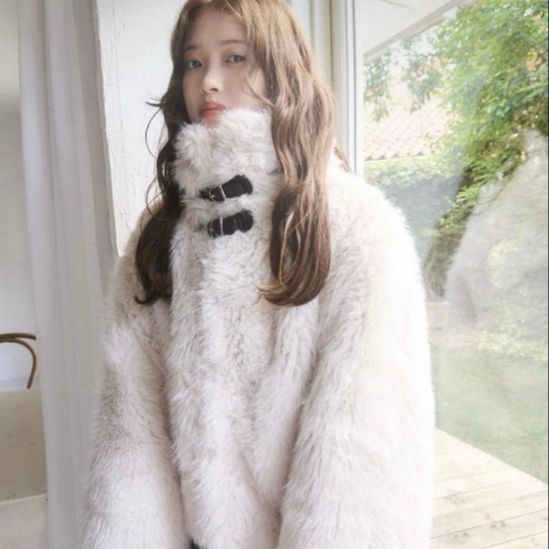 mellowneon 2wayベルトファーコート