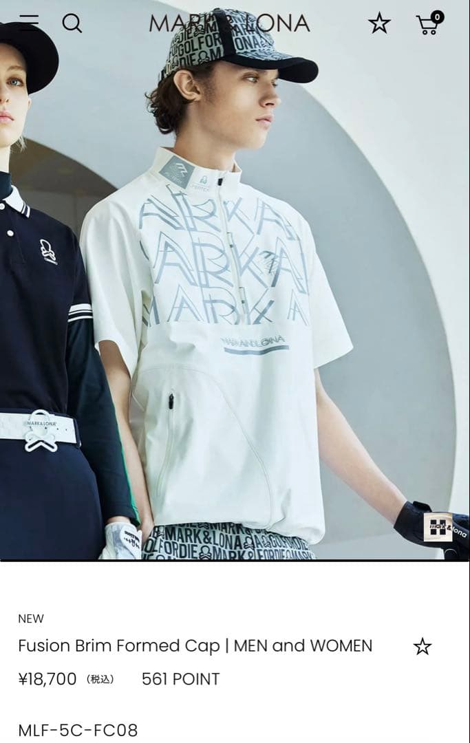 マークアンドロナ　キャップ