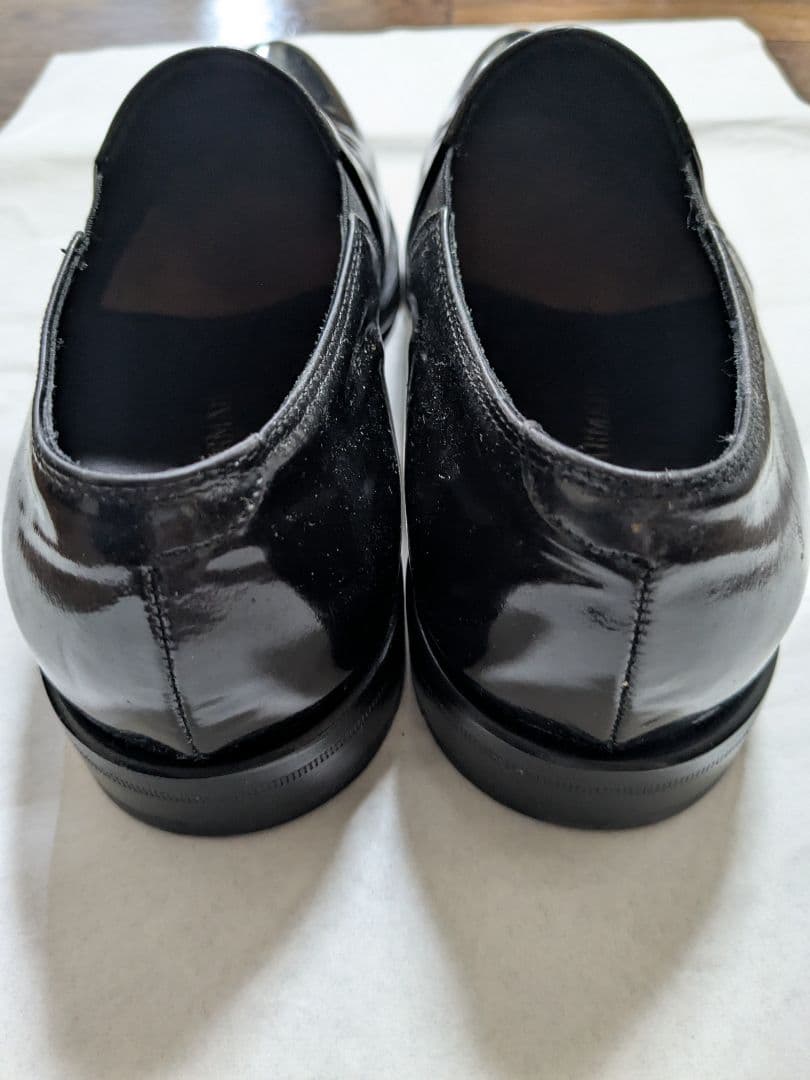 エ*ド様 GIORGIO ARMANI ジョルジオ・アルマーニ エナメルブラック