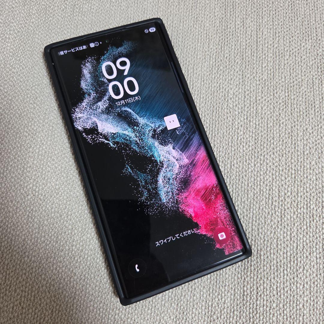 docomo Galaxy S22 Ultra ブラック SIMフリー判定○