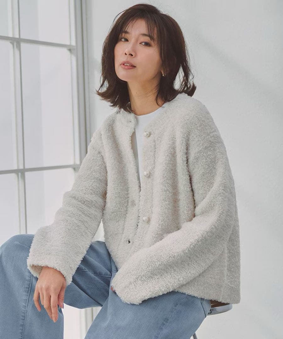 【2色セット　新品未使用】STORY×UNFILOシャギーニット カーディガン