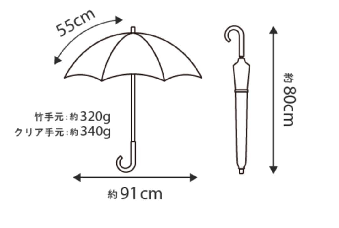 未使用 サンバリア100 コンビmoku ブルー 竹手元 Mサイズ