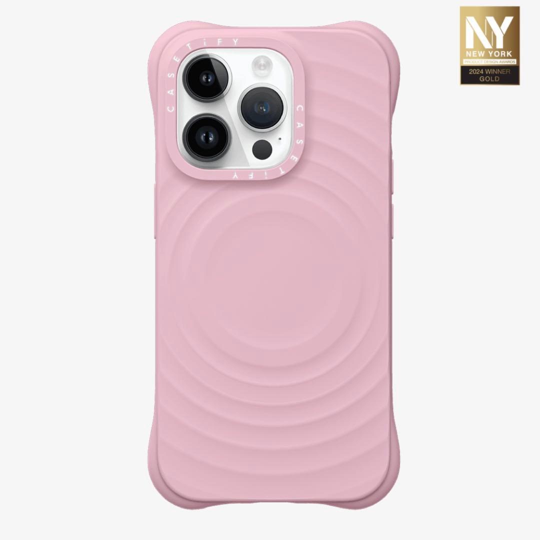 casetify ウェーブ シリコンケース - プリムローズ ピンク