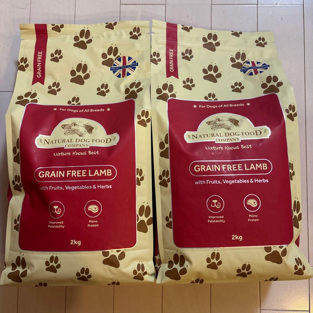 ⭐︎コスメショップ うさぎ アランズナチュラルドッグフードラム2kg ✖️2袋