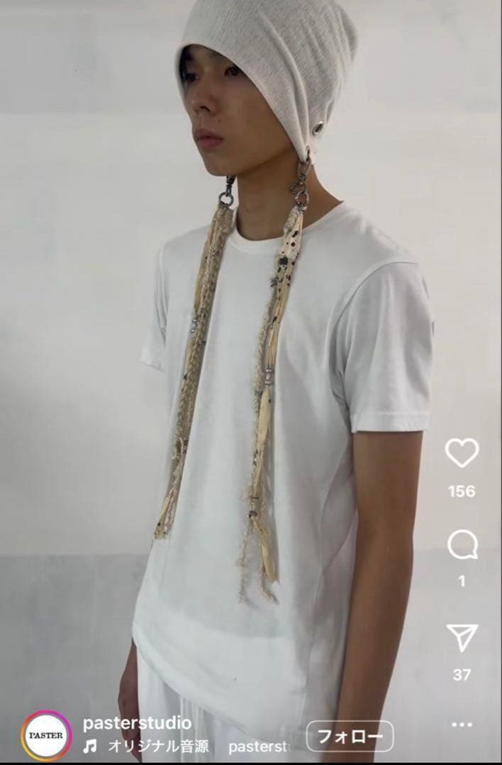 paster studio ビーニー ホワイト