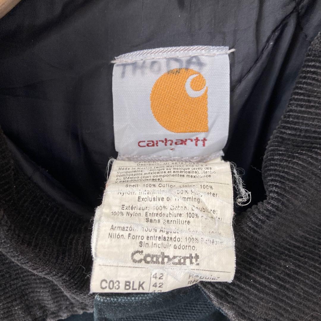 え*だ様 CARHARTTカーハート トラディショナルジャケットカバーオール黒L