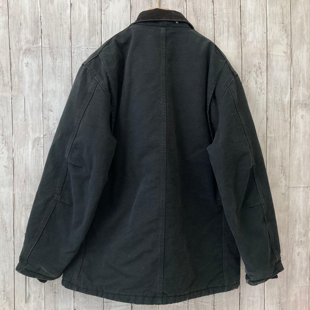 え*だ様 CARHARTTカーハート トラディショナルジャケットカバーオール黒L