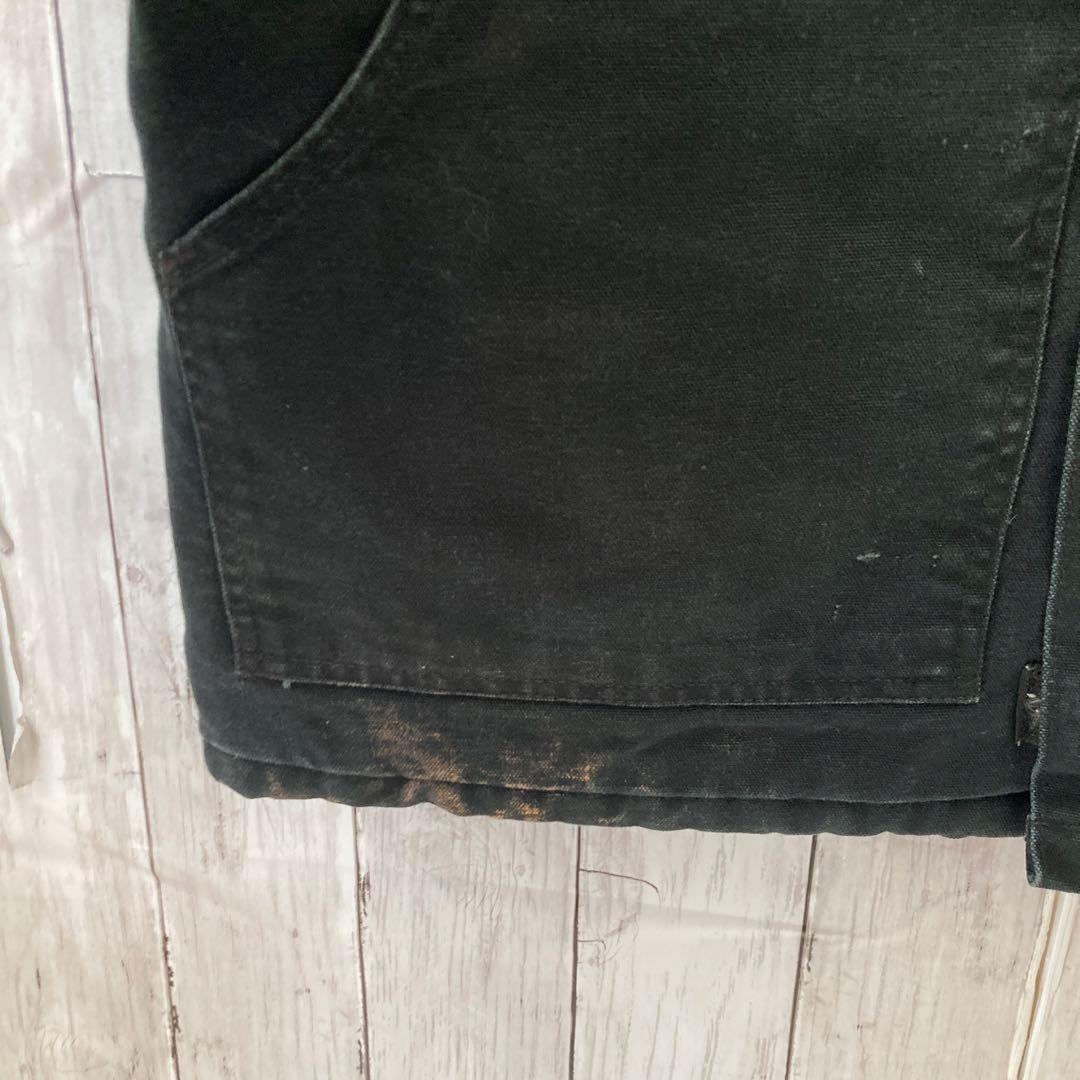 え*だ様 CARHARTTカーハート トラディショナルジャケットカバーオール黒L