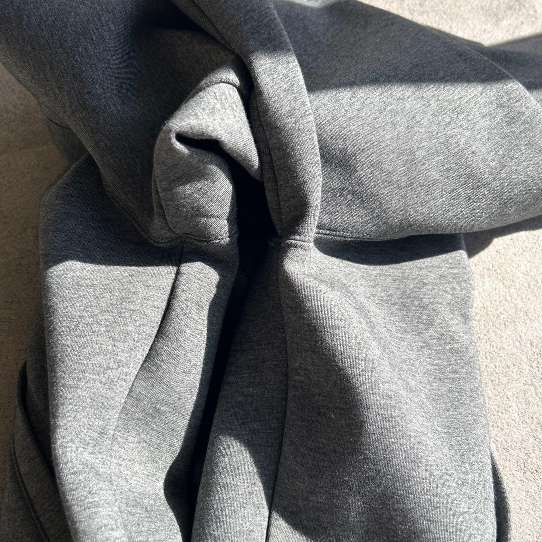 極美品✨スピックアンドスパン ストレッチジップフードパーカー グレー 25AW