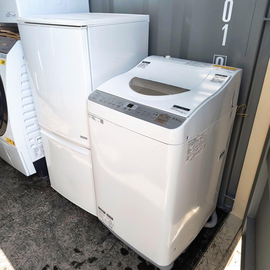 運搬取付無料！純正SHARP冷・洗二大家電セット！お買い得品！完動品・超美品！