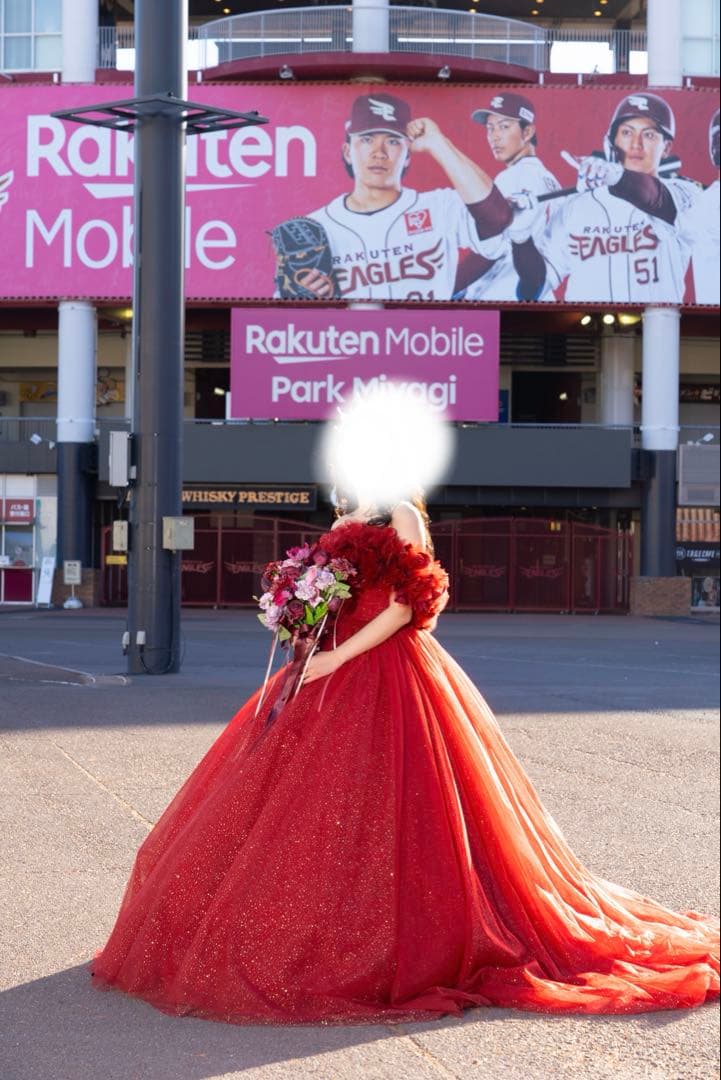 ウェディングドレス ハツコエンドウ風