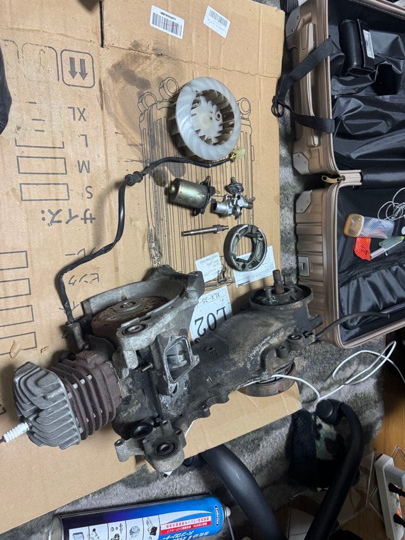 最終特別価格 AF35 ライブディオZX 純正エンジン 実働外し