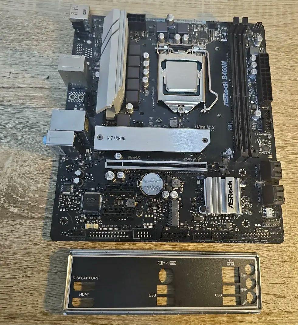 CPU ASRock B460M + Intel Core i5-10400