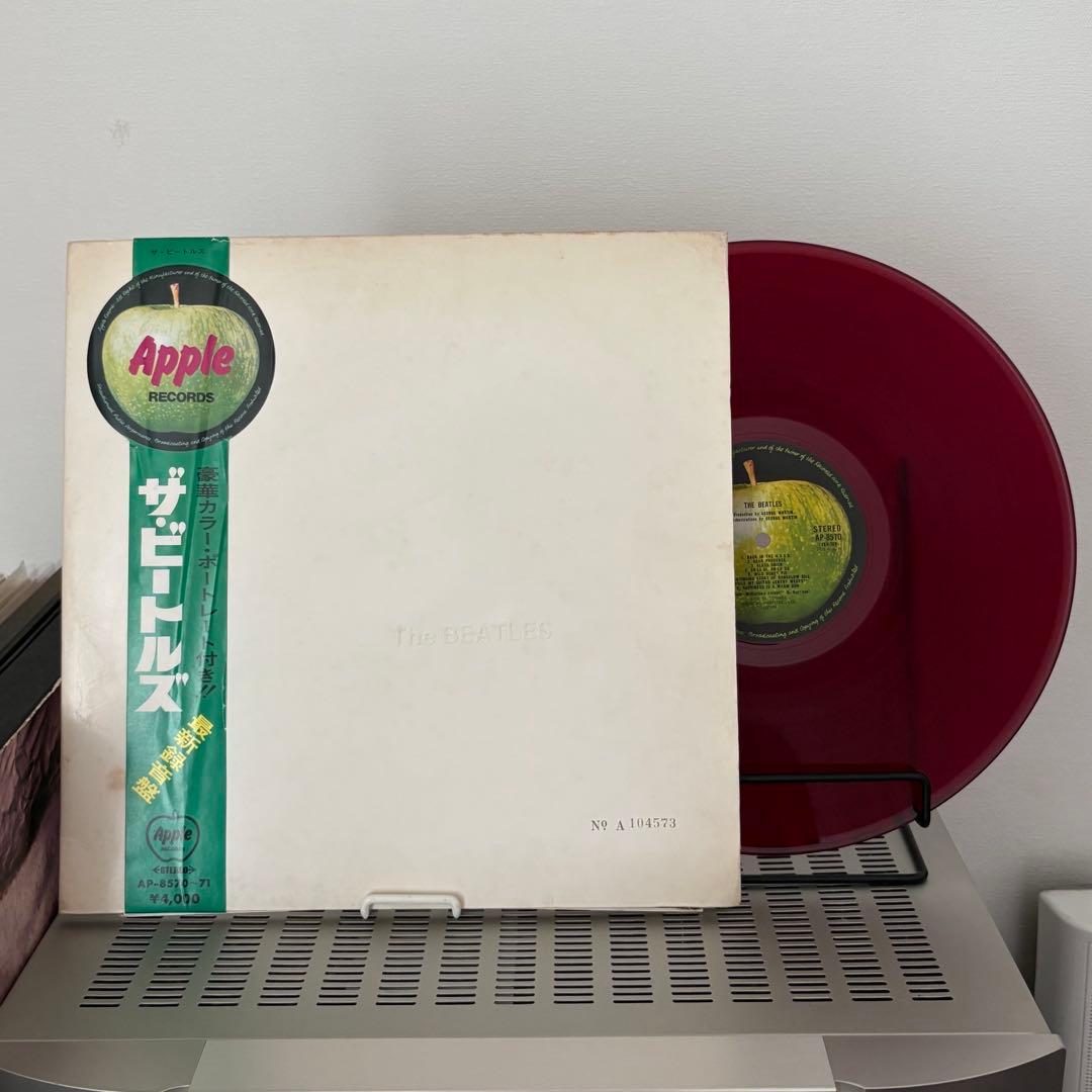 The Beatles ホワイトアルバム 赤盤 丸帯 補充票付き