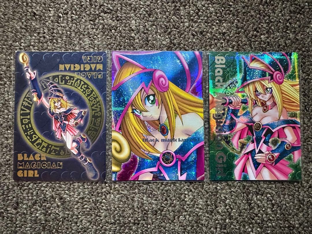 DDM 特典 ブラック・マジシャン・ガール 3枚セット 遊戯王 カード 2001