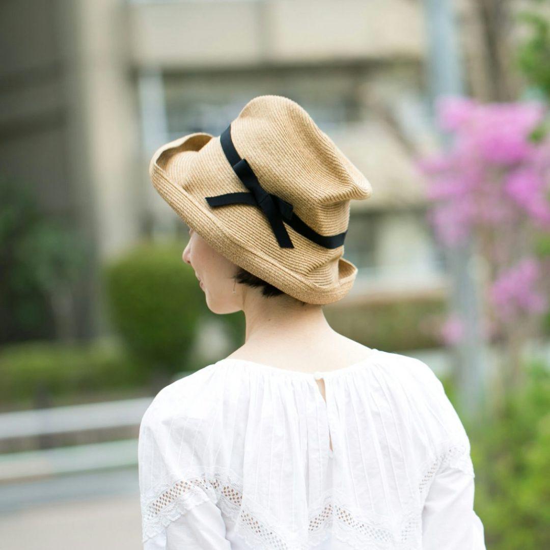 T　新品タグ付き　mature ha. BOXED HAT つば幅11cm