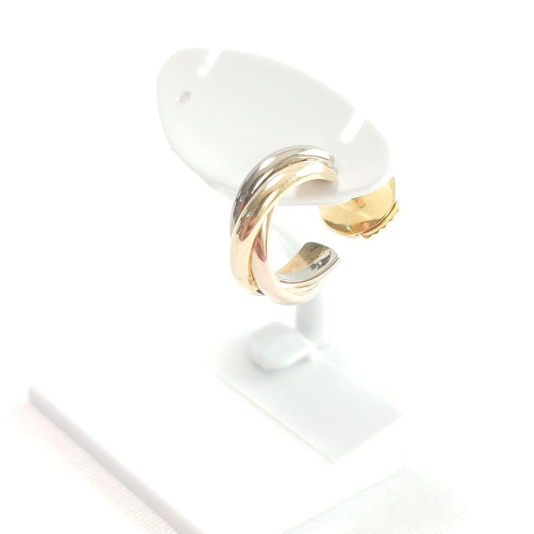 【磨き済み】カルティエ トリニティ フープ ピアス 片耳用 6460