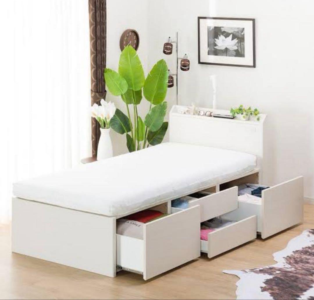 ニトリシングルベッドフレーム（ジオチェスト40T/WW） 3 「3月10日まで」