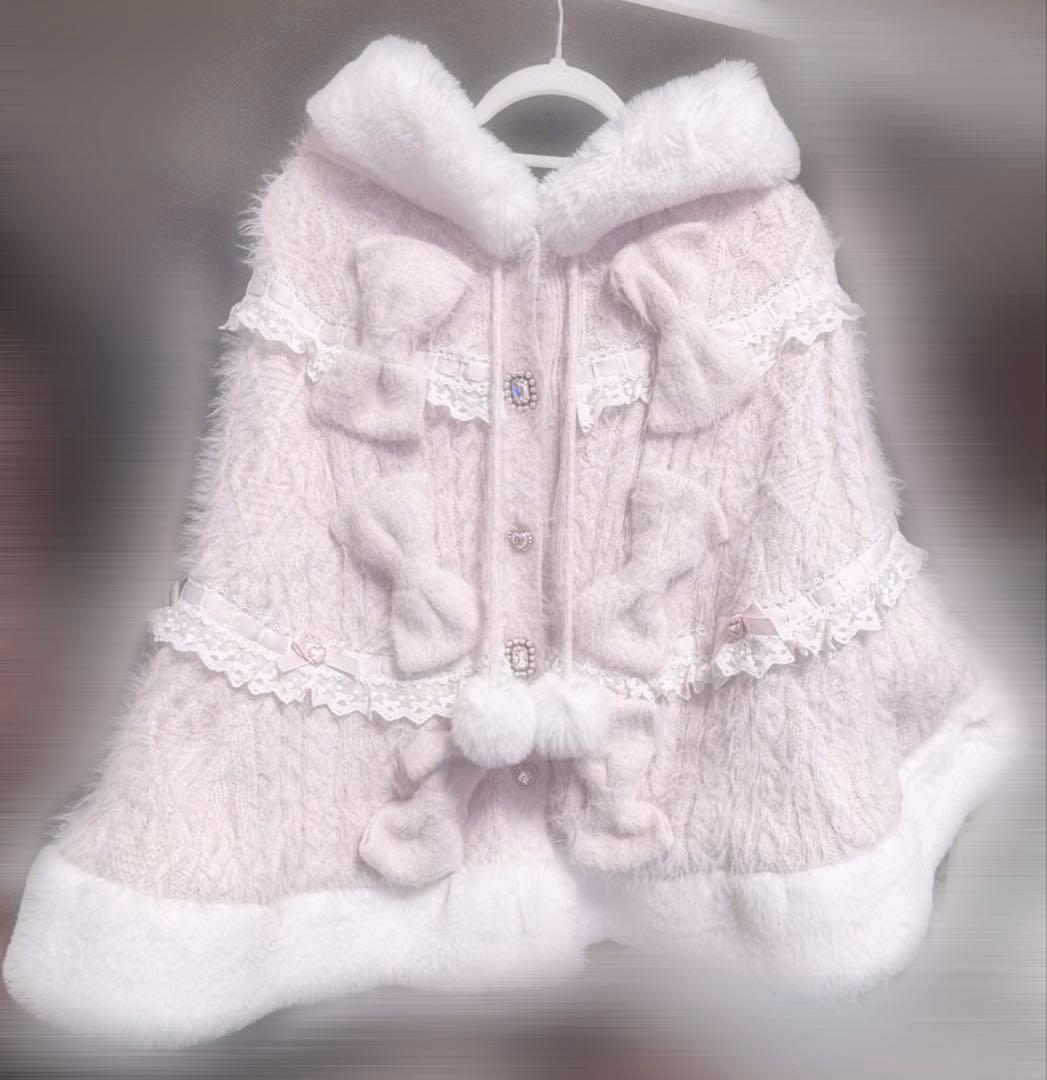 リズリサ♥ミルフィーユレースポンチョ♥ピンク