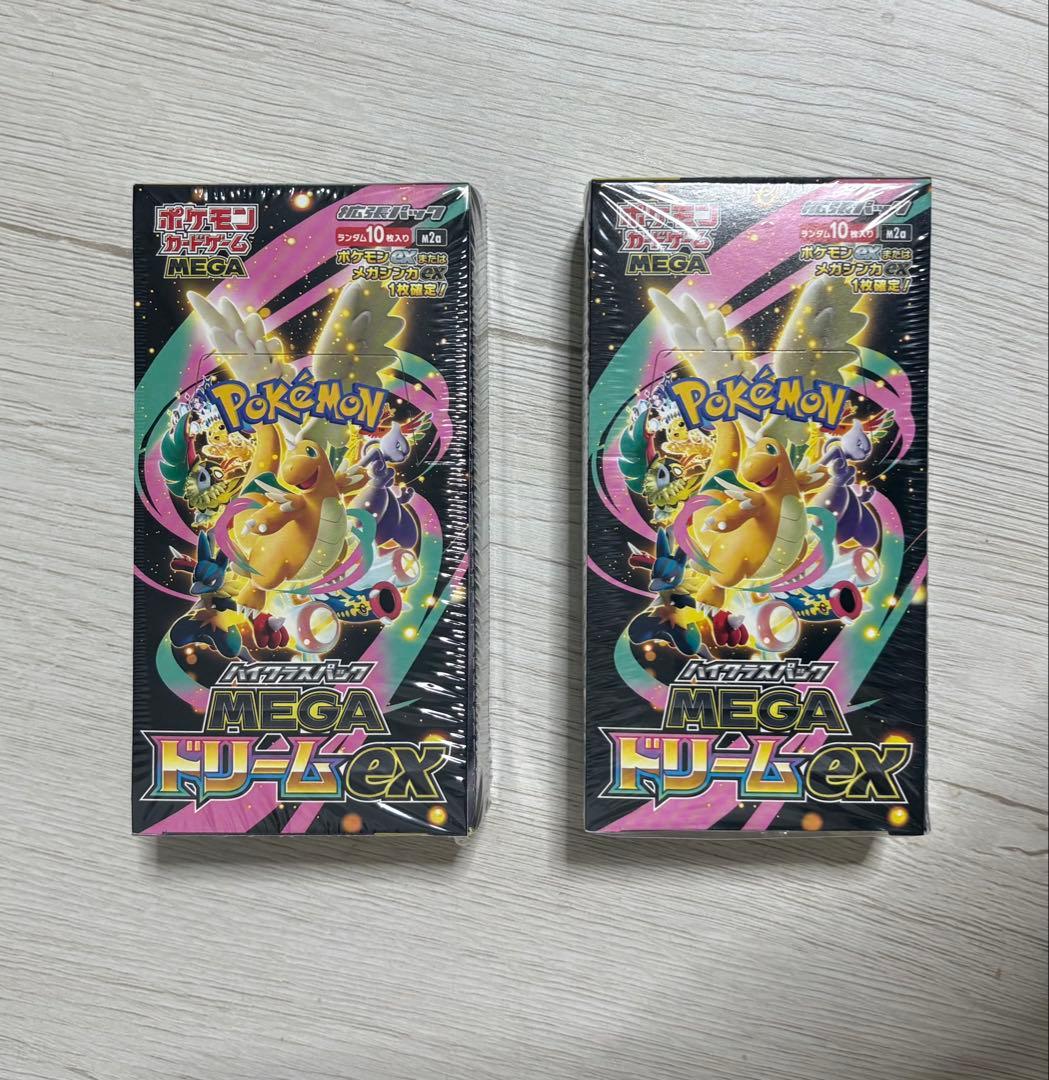 ポケモンカードゲーム MEGAドリームEX 2パック　シュリンク付き