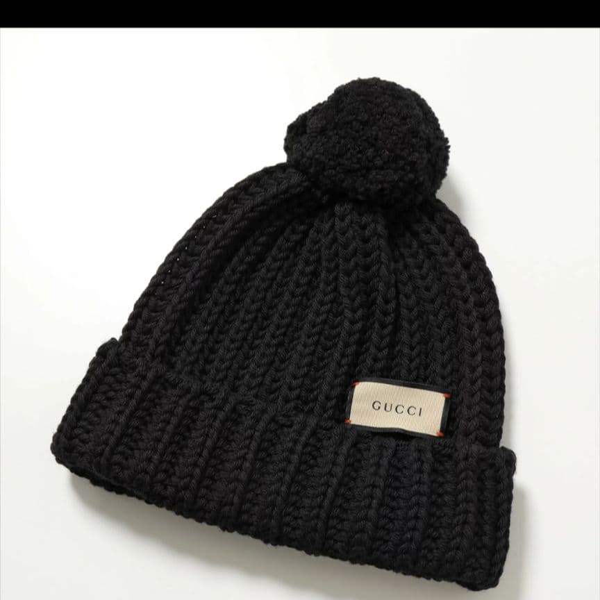 本日限定10%オフ⚡️GUCCI 22AW ニット帽 グッチ キャップ ロゴ