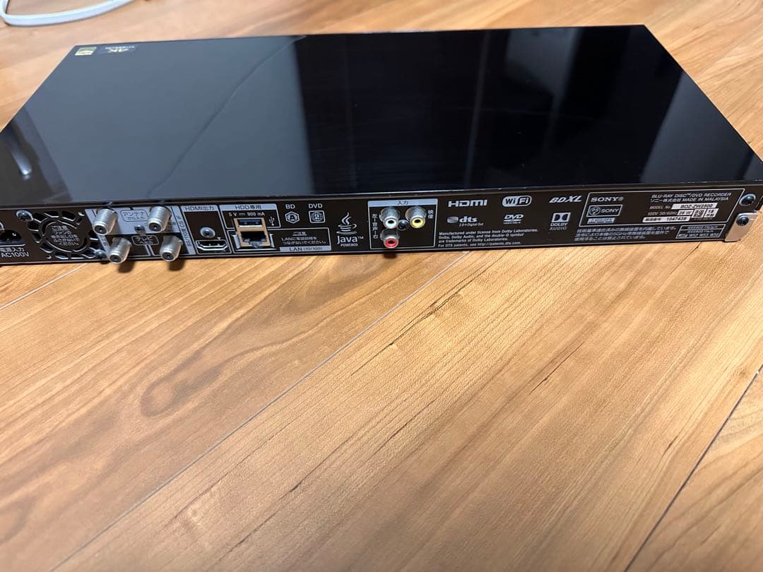 SONY 4K ブルーレイレコーダー BDZ_ZW2500