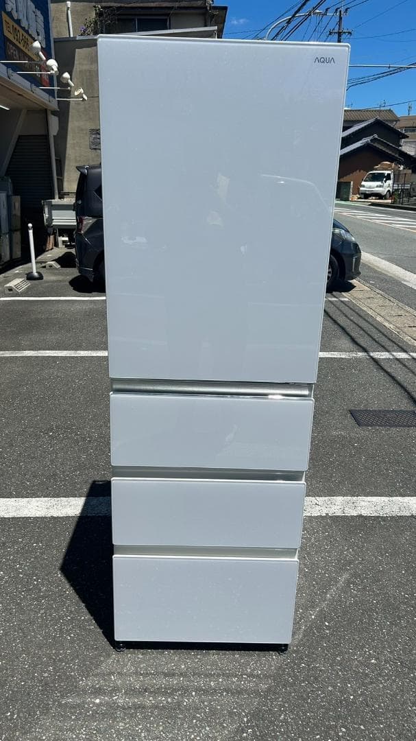 ミルク【福岡市限定】4ドア冷蔵庫 アクア AQR-VZ46K 2020年