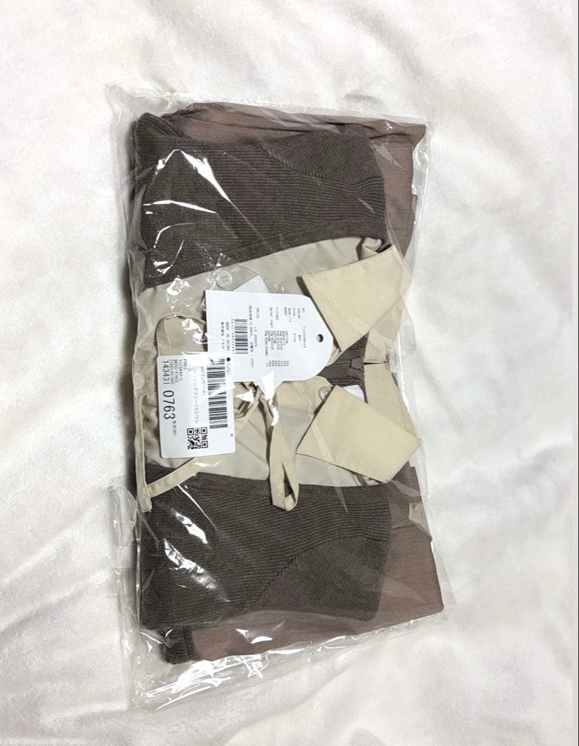 Darich ダーリッチ シャツドッキングプリーツミニワンピース モカ FL