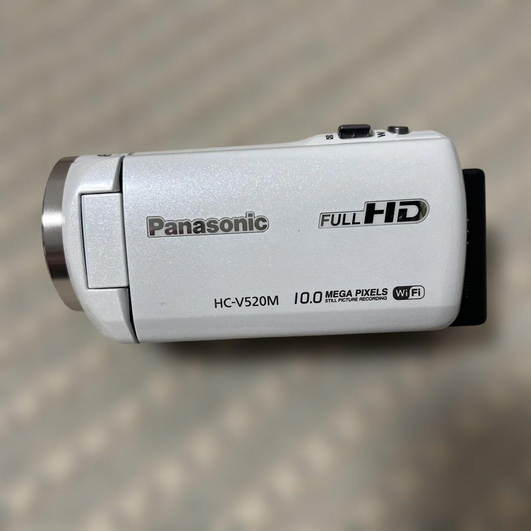 美品❗️panasonic パナソニック HC-V520M ビデオカメラ 白