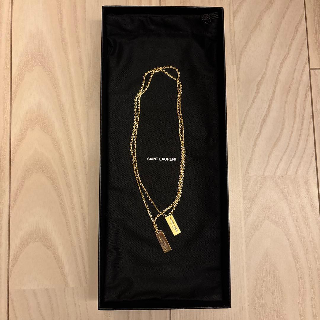 SAINT LAURENT ロゴ　ペンダント ネックレス