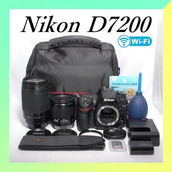 ✨Nikon D7200✨ダブルレンズ✨超望遠300mm✨高速連写✨一眼レフ