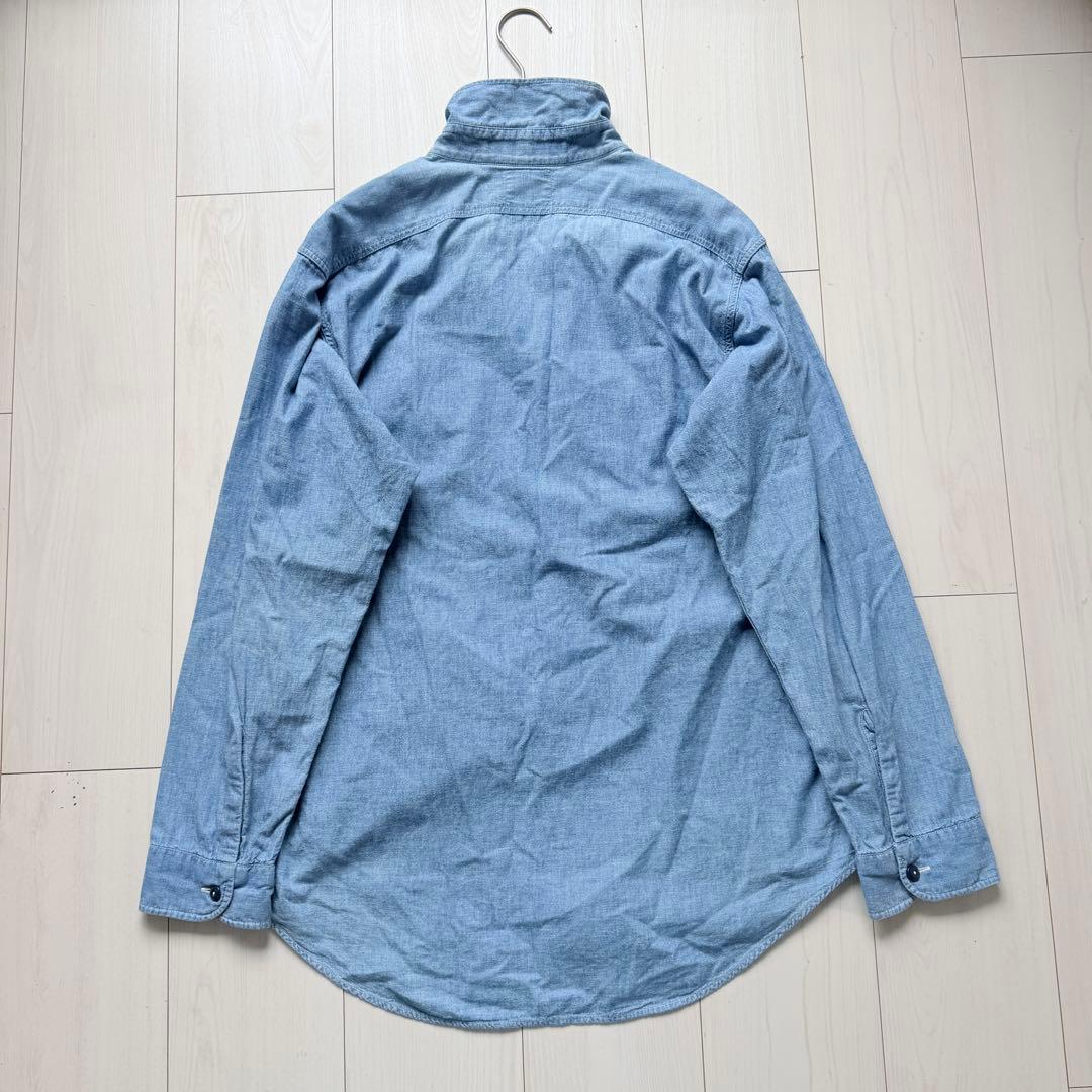 希少✨マディソンブルー　HAMPTON シャンブレーシャツ ワークシャツ　刺繍