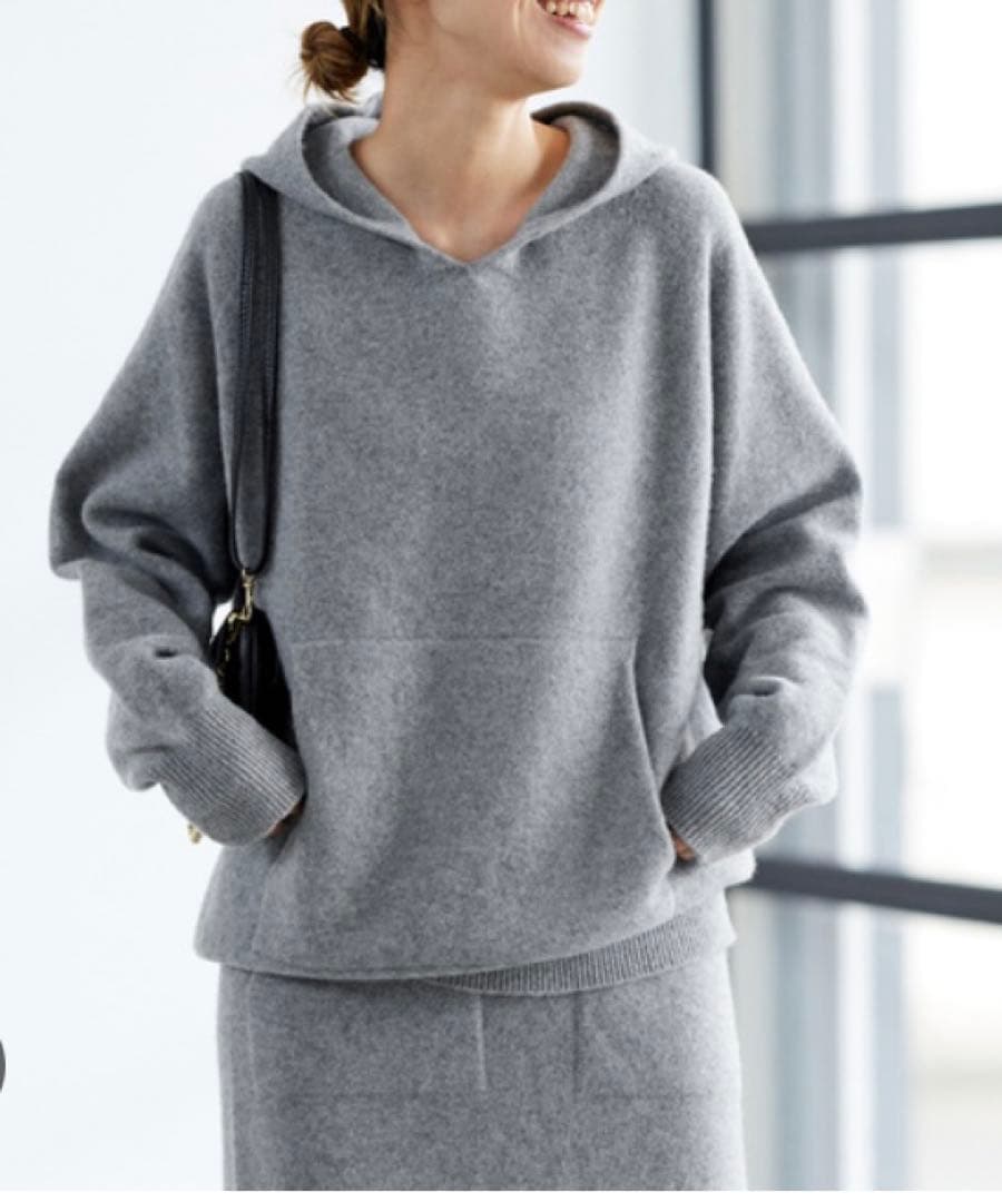 FRAMeWORK 圧縮ウールフードプルオーバー