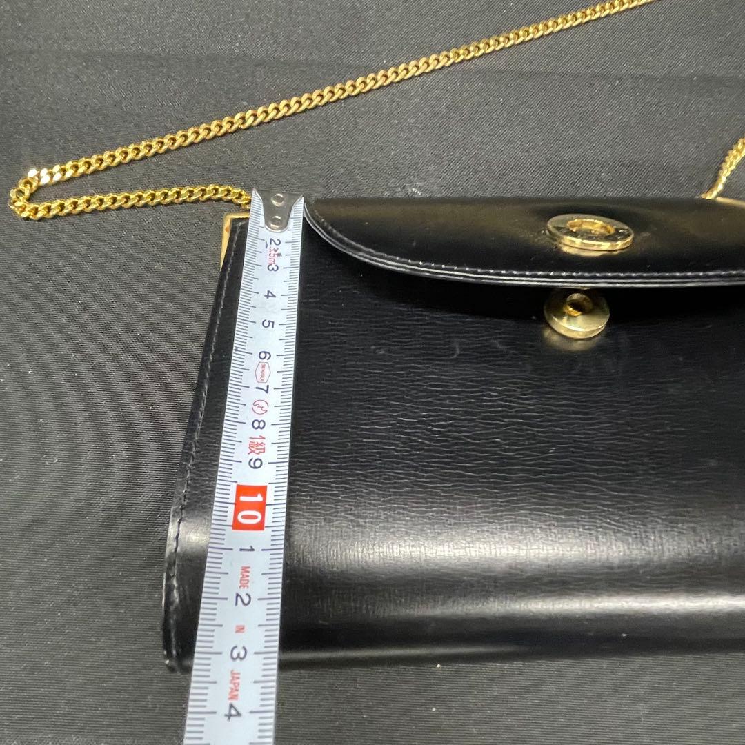 オールドグッチ　GUCCI ショルダーバッグ　サークルロゴ　ゴールド