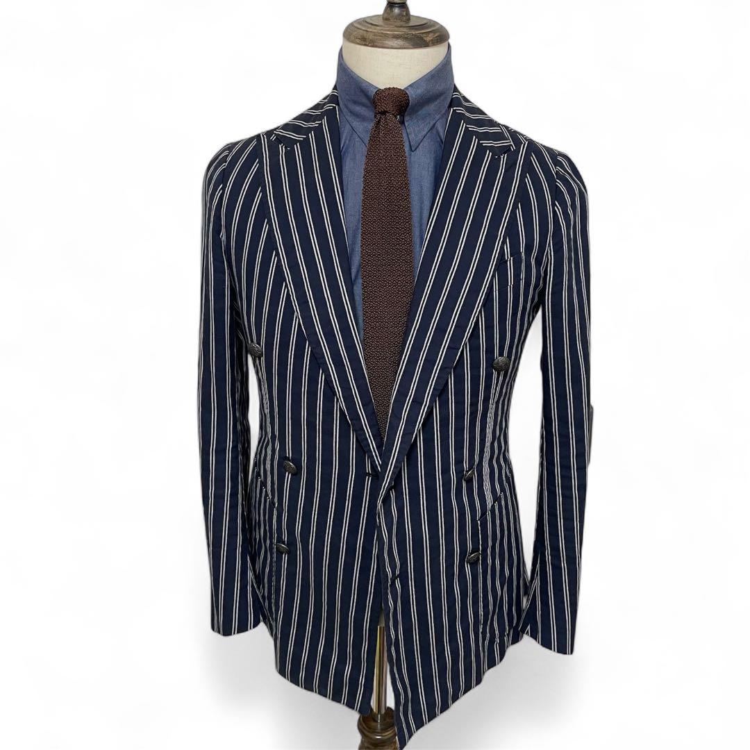 STILE LATINO コットンリネン ダブルジャケット LEO サイズ42