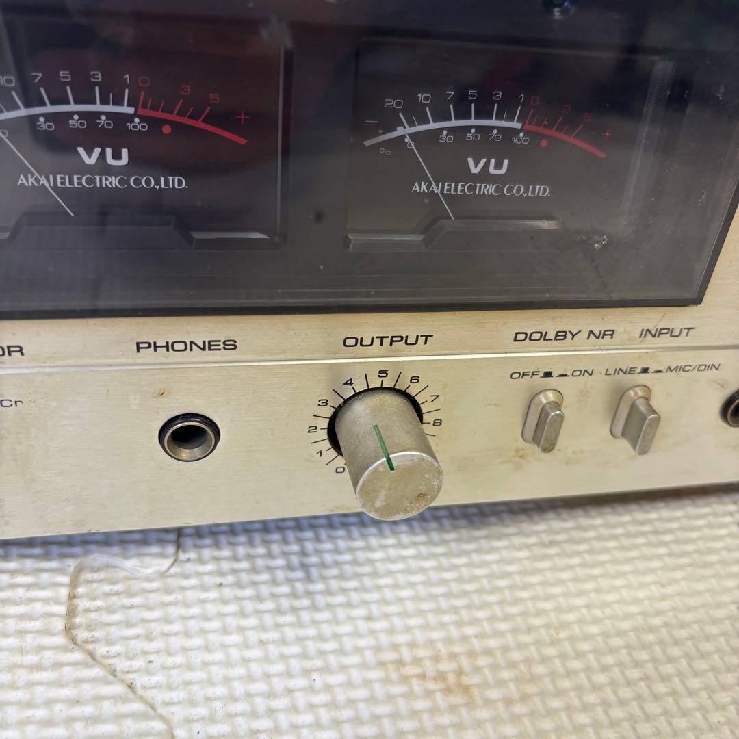 アカイ　CS-732D カセットデッキ　通電のみ