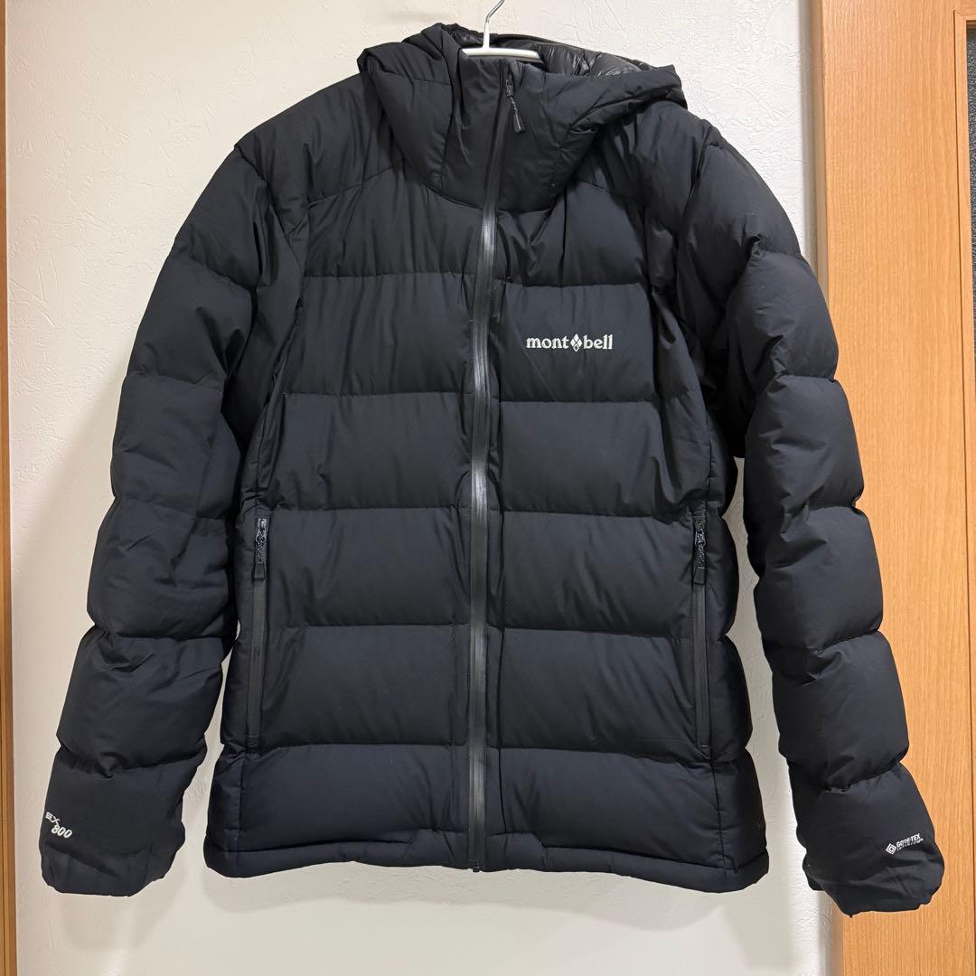 モンベル パーマフロスト ライトダウンパーカ メンズM ブラック ゴアテックス